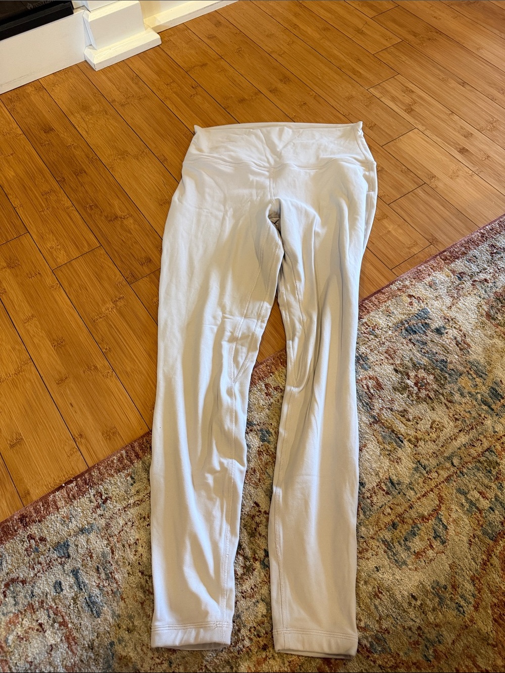 Lululemon Light cream High-Waist Leggings- thick